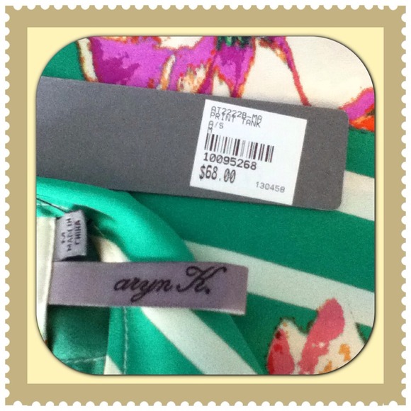 🌺NWT Floral Print Racerback Tank by aryn k🌺 - Picture 3 of 3