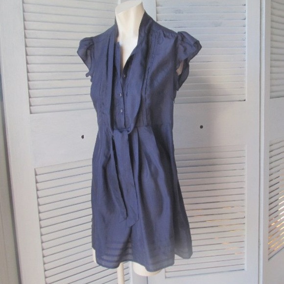 Dress is Silky sweet and indigo plum blue