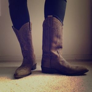 Authentic FRYE Charcoal Billy (Cowboy) Boots