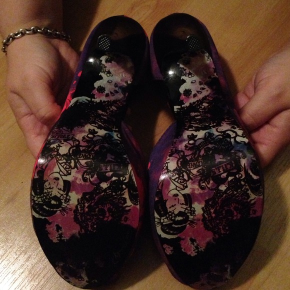 NWOT Ed Hardy 5in peep toe platform - Picture 3 of 4