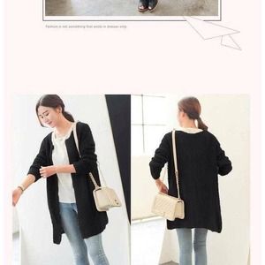 Black sweater coat