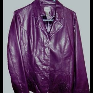 Chico's "faux leather" jacket