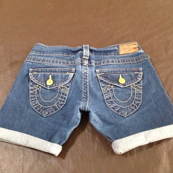 True Religion rolled bermuda shorts