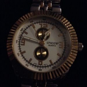 Chicos watch ... Gold and silver tones