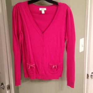 Hot pink cardigan
