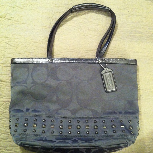 Gray Coach Purse