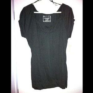 energie black cap sleeve shirt