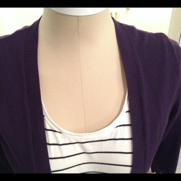 Eggplant Cardi - Picture 4 of 4