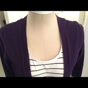 Eggplant Cardi