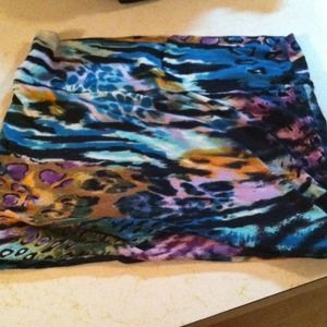 💙Body Central Turquoise Cheetah Print Skirt! 💙