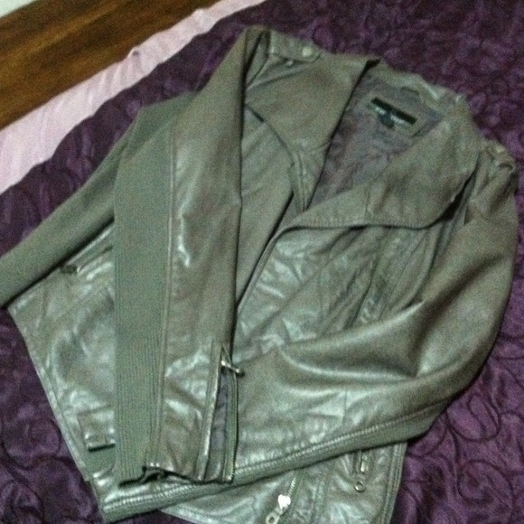 Faux leather jacket