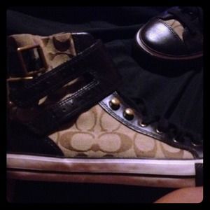👍👍brown coach high top