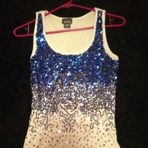 Sparkly tank top 😊