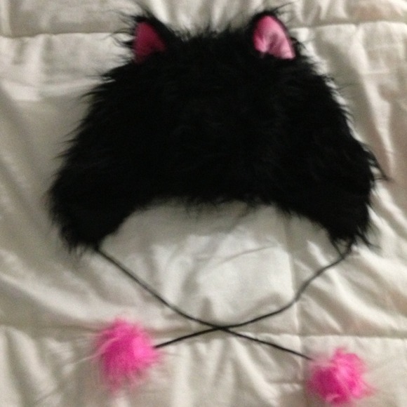 Furry Cat Ears Hat