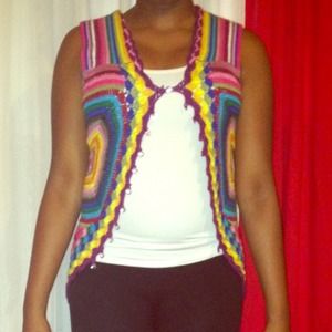 Colorful sweater vest