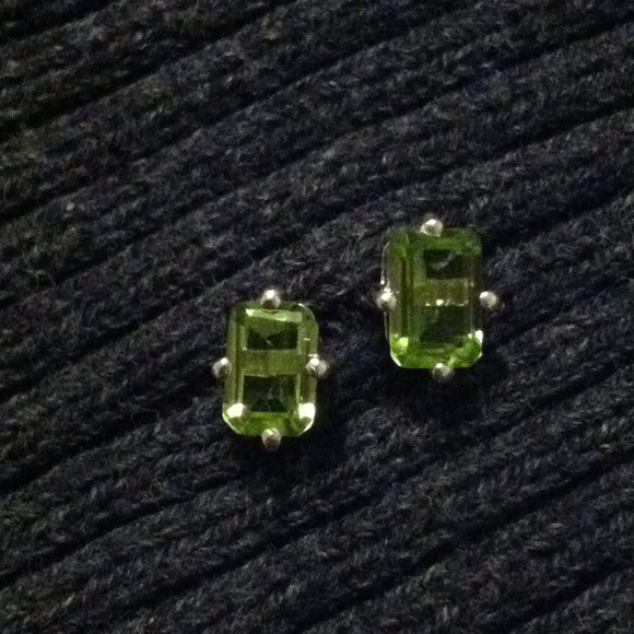 Peridot Stud Earrings