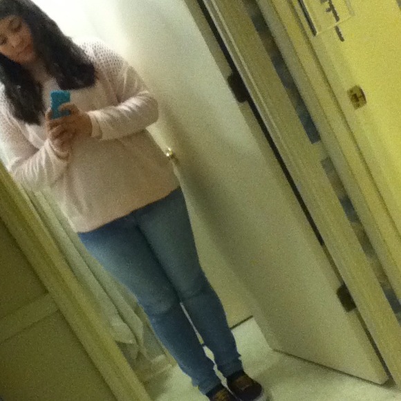 light pink sweater