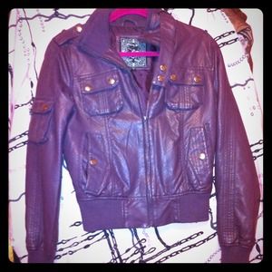 ❗REDUCED❗Polo Purple Faux Leather jacket