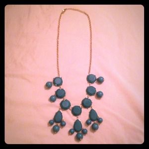 ADORABLE Turquoise and gold bubble necklace. NWOT