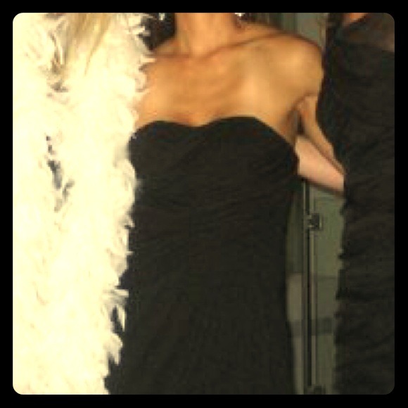 Fun, casual strapless little black dress