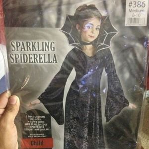 Sparkling spiderella girls costume 👻