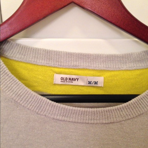 SOLD 🎂💛hi-lighter yellow and grey striped - Picture 3 of 4