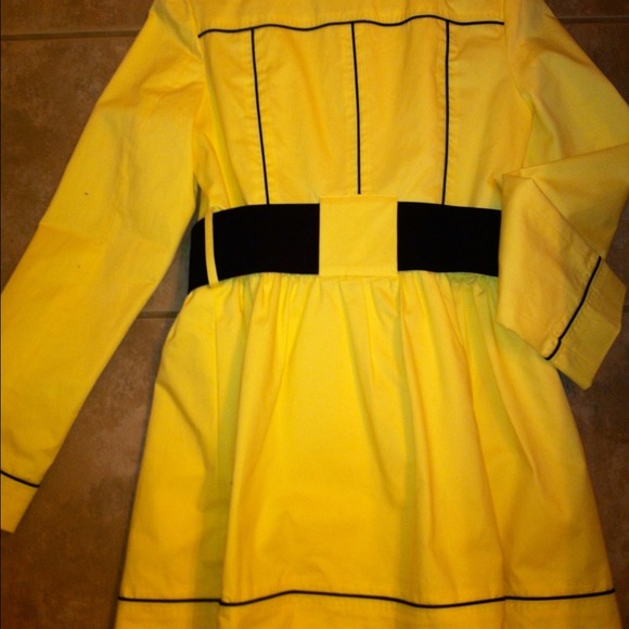 SOLD!! Yellow Sailor Coat - Picture 2 of 3