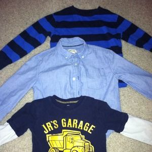 3 boys size 4 shirts