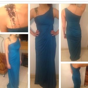 Turquoise homecoming/prom/evening gown