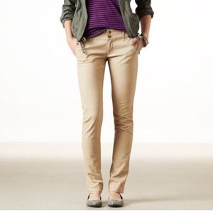 American Eagle Skinny Trouser Khaki Pants