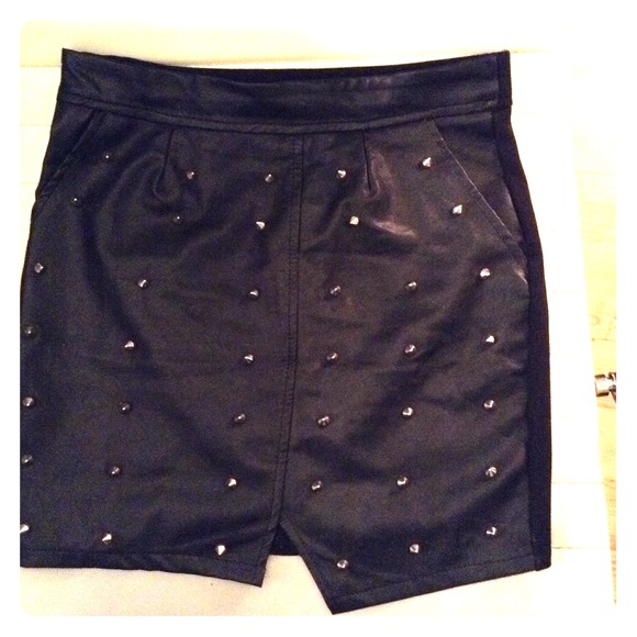 Studded Pencil Skirt