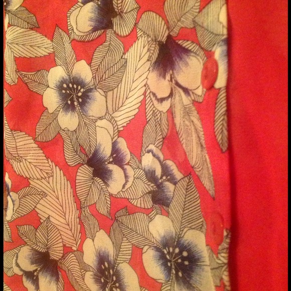 Covet Sheer Pink Floral Blouse - Picture 2 of 4