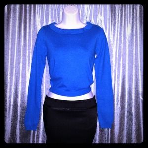 Victoria's Secret Teal Silk/Cashmere Sweater