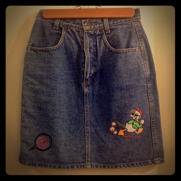 💙Moving Sale: Vintage Benetton Denim Skirt