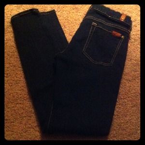 Cute! Denim "the skinny" 7 For All Mankind jeans.
