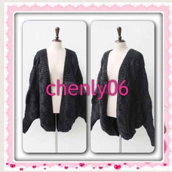 Bat-wing cardigans and scarf bundle