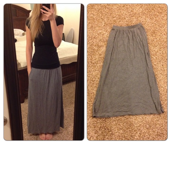 ❌SOLD❌Grey maxi skirt