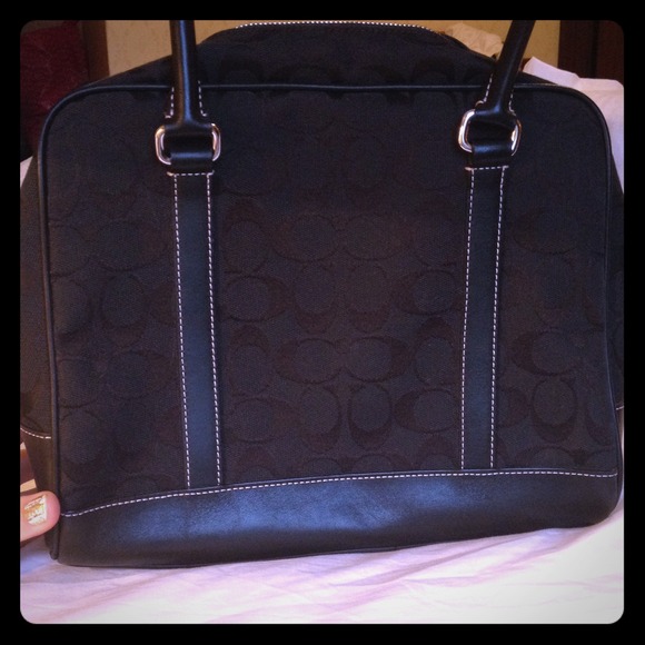 Authentic all black coach purse!