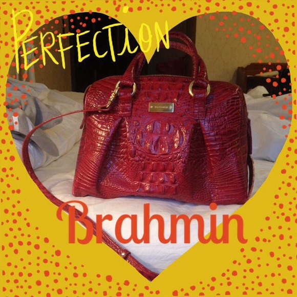 Brahmin ready for fall red handbag