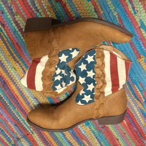 Forever 21 American Flag Boots.