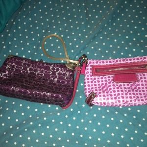 2 coach wristlets