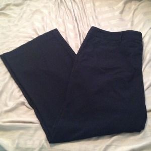 black dress pants, straight leg