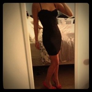 ✨NEW✨Sexy Black Mini Dress With Lace Bust