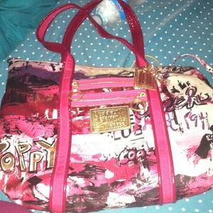 Coach poppy tote