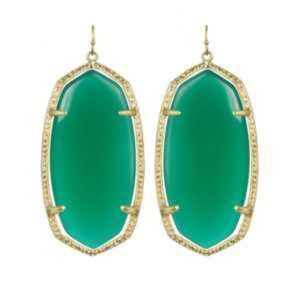 ||||SOLD||||Kendra Scott Danielle Green Earrings