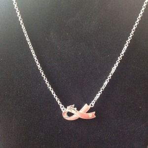 Breast cancer awareness necklace