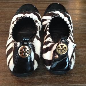 *ON HOLD Til FRI! Authentic Tory Burch zebra flats