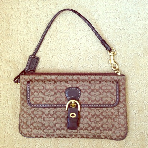 **SOLD**Coach Wrislet - Brown
