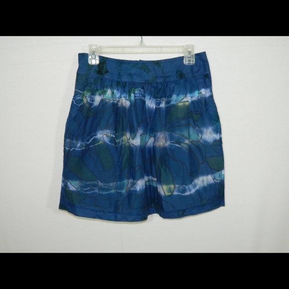 NWOT Anthropologie Arashi Drenched Skirt
