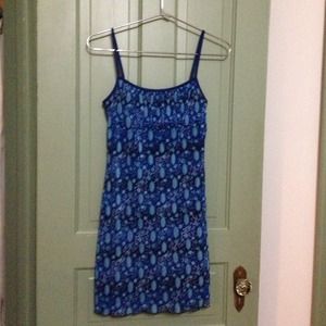 *last call* Blue patterned mini dress